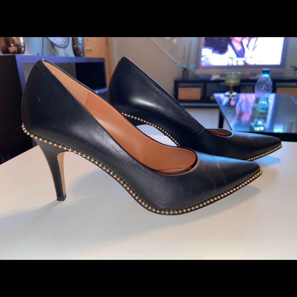 Black Coach Heels
